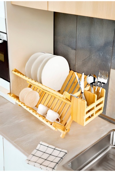 Bambum Enda - Kaşıklıklı Bulaşık Sepeti B0273