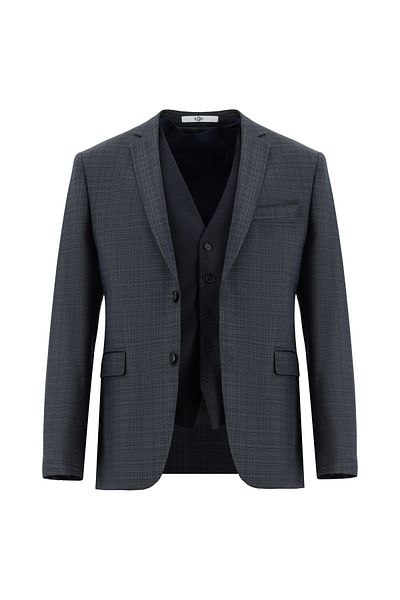 Kiğılı Super Slim Fit Extra Slim Fit Combination Vest Suit