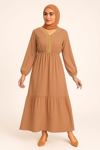 Lilo Co Caramel Light Dress