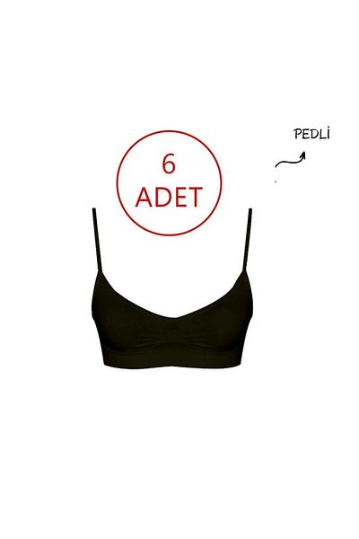 FOREVER MORE Pachet de 6 bustiere elastice, fără sudură, pentru femei