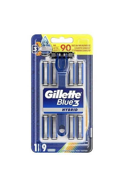 Gillette Blue3 Hybrid Shaver 8 Replacement Razor Blades
