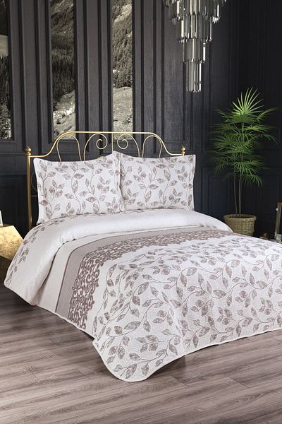 My Bed Home Collection طقم مفرش سرير مبطن من Deluxe Shura Model
