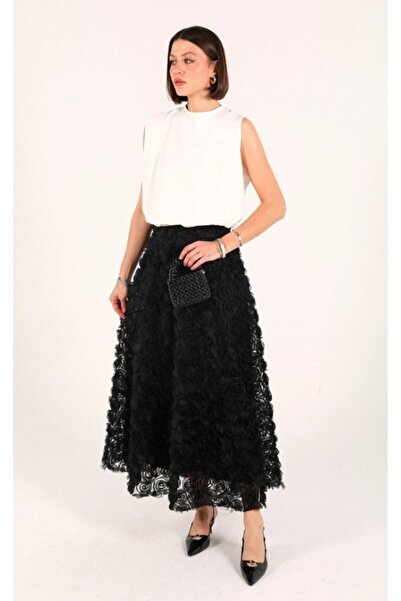 DEMET Zambak Organze Gül Etek