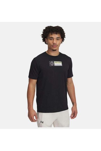 Under Armour Ανδρικό μπλουζάκι Under Armour Hoops με μαύρο στρογγυλό λαιμό