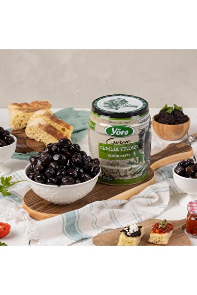 Yöre Gemlik Yıldızı Yağlı Sele Jumbo Siyah Zeytin 750 gr Teneke