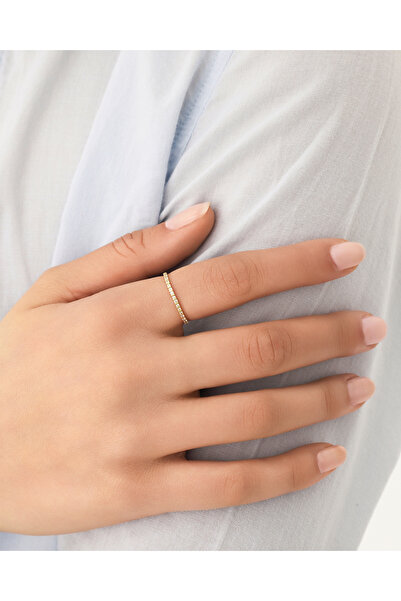 Çoruh Kuyumculuk İnce Taşlı Altın Yüzük