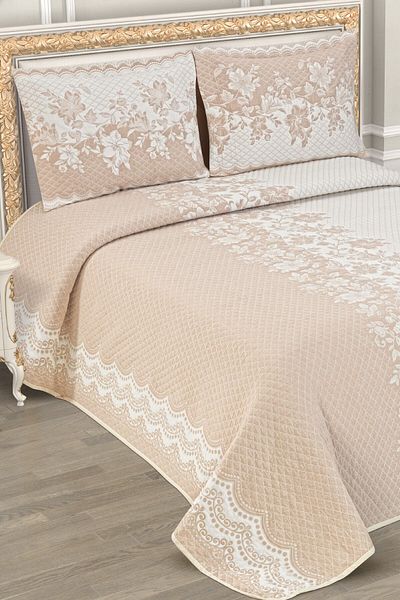 My Bed Home Collection طقم مفرش سرير مبطن من Deluxe Perla Model
