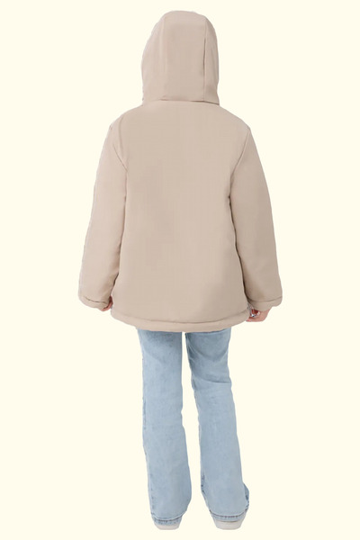 Firststops Girls - Waterproof and Windproof Hooded Fur Coat, 3 Pocket Winter Parka