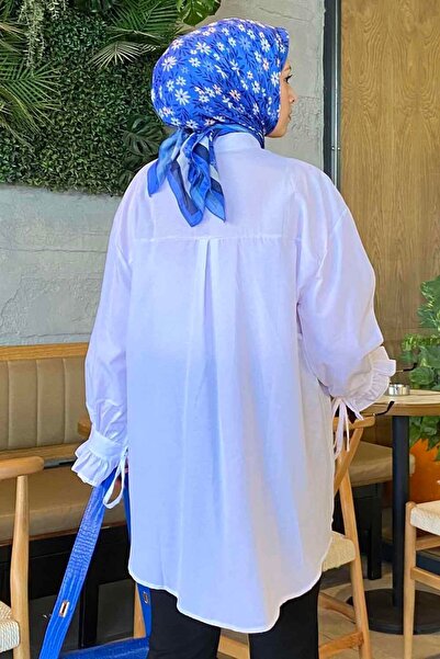 lamelif Flores Ruffle Tunic Λευκό