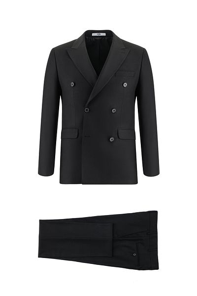 Kiğılı Slim Fit Slim Fit Patterned Double-Breasted Suit