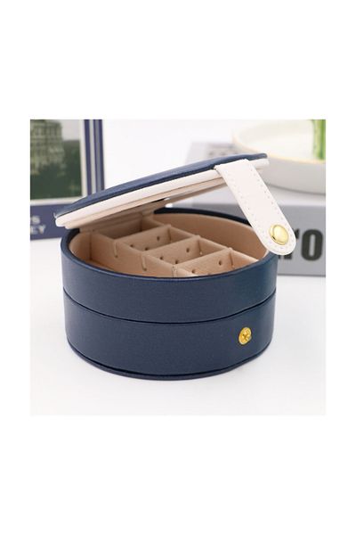 Generic Jewelry Bag with Mirror - White