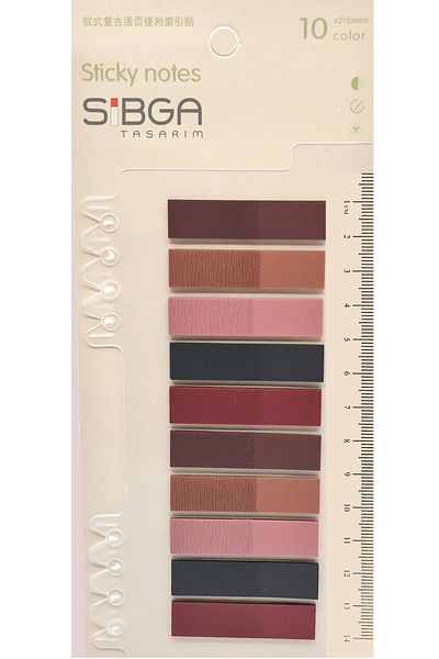sibga tasarım Transparent Colored Postit Post-it Post It.Bookmark Bookmark Postit Sticker Note Paper 200 Sheets
