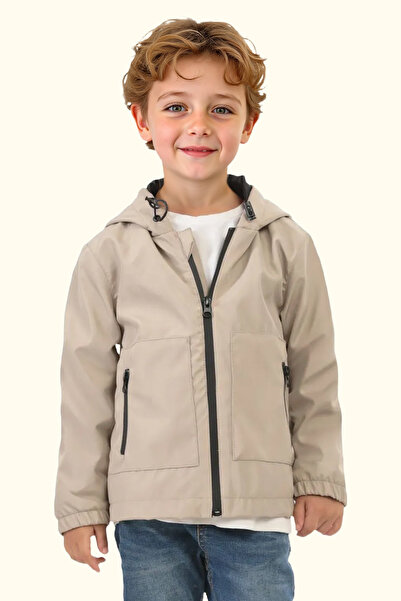 Firststops Dečačka kabanica za vodu i kišu - Stone Postavljeno sa dvostrukim ...