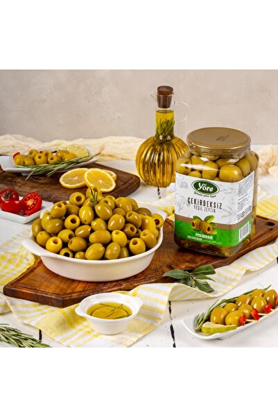Yöre Çekirdeksiz Zeytin Işlem Görmüş Salamura Yeşil Zeytin (161-180 / 3XL) 2 ...