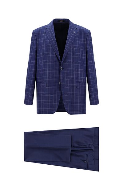 Abdullah Kiğılı Relax Fit Comfortable Cut Woolen Plaid Combination Suit