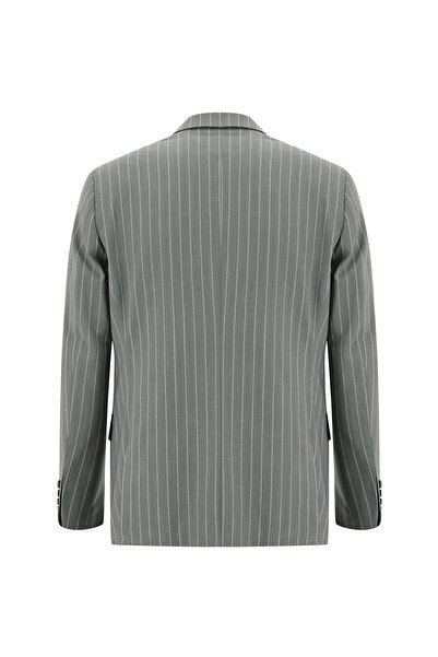 Abdullah Kiğılı Woolen Striped Regular Fit Double Breasted Suit