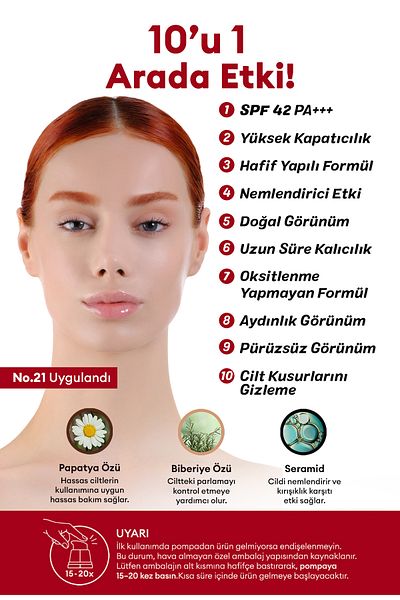 Missha كريم Mükemmel Kapatıcılık Sunan çok Fonksiyonlu M ذو التغطية المثالية BB Ex SPF42/PA+++ رقم 21 (50 مل)