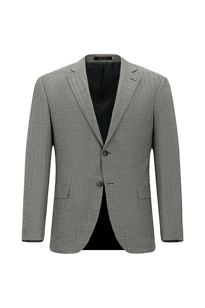 Kiğılı Regular Fit Linen Blend Patterned Jacket