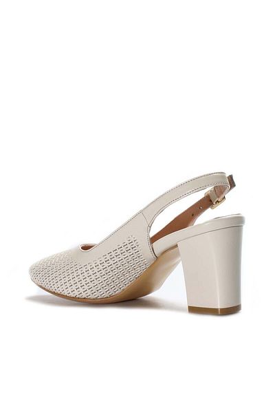 FAST STEP Genuine Leather Women's Thick Heeled Shoes 064Za360