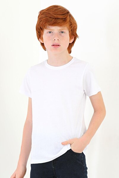 zepkids Велосипедна комір Екрю Колір Хлопчик Т-shirt