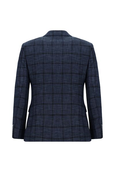 Abdullah Kiğılı Slim Fit Slim Fit Plaid Jacket