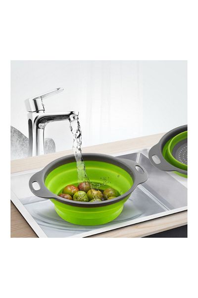 Generic Collapsible Colander Set - Green