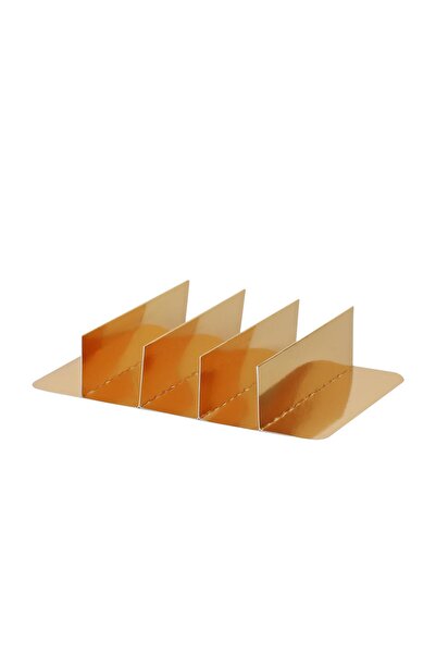 AMBALAJ PAZARI 5 Bölmeli Metal Kutu Seperatörü Gold 19x13,5x4,5 cm - 10 Adet
