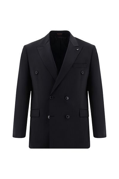Abdullah Kiğılı Slim Fit Slim Fit Woolen Double Breasted Suit