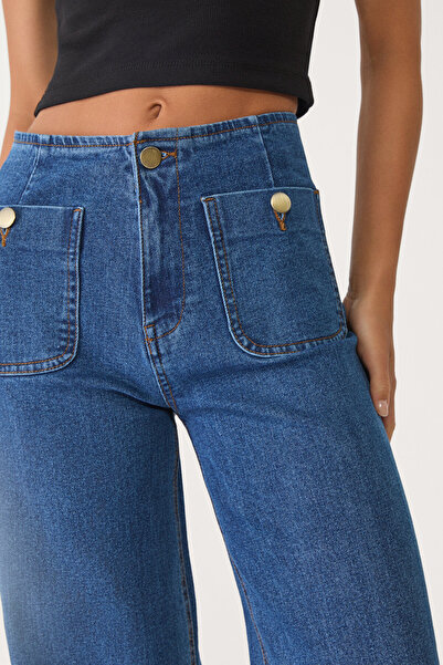 Stradivarius D77 Minimalist jeans with pockets