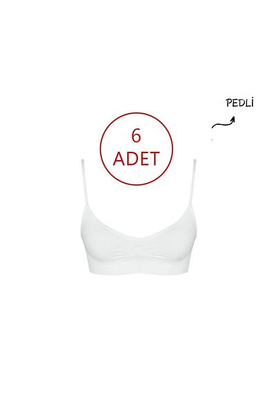 FOREVER MORE Pachet de 6 bustiere elastice, fără sudură, pentru femei