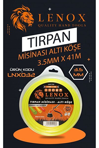 Lenox Tools Tırpan Misinası Altı Köşe 3.5 mm 41 Metre Kalın Misina Ot Çim Biç...