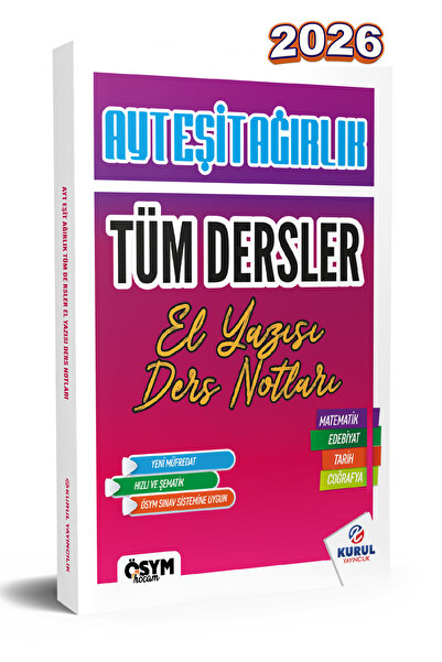 Kurul Yayıncılık 2026 Ayt Eşit Ağırlık Tüm Dersler Tek Kitap Konu Anlatımlı P...