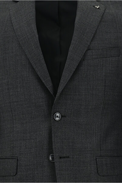 Abdullah Kiğılı Slim Fit Dar Kesim Yünlü Klasik Takım Elbise