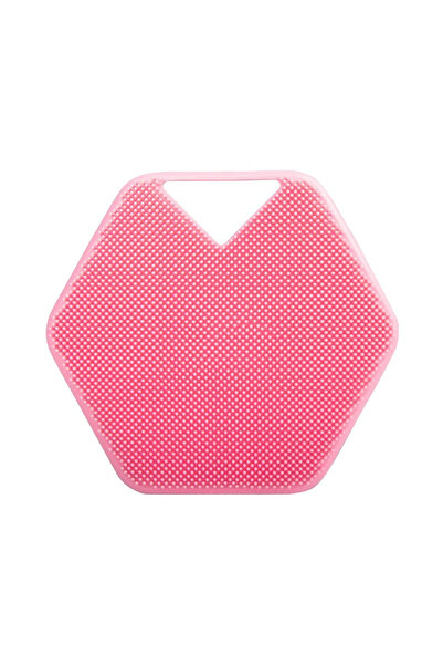 Choice Silica Gel Pink without Hook Silicone Exfoliating Body Scrubber Portab...