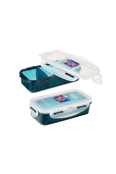 locknlock 2PC Insulated Lunch Bag Set - Grey, Airtight and BPA-Free Containers