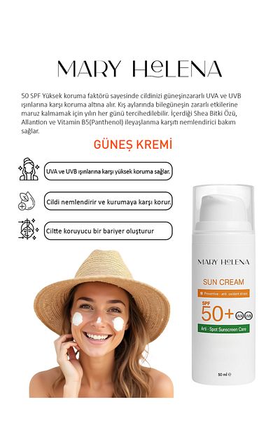 mary helena the perfect touch Mary Helena Spf50+ Sunscreen