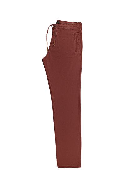 Abdullah Kiğılı Regular Fit Lycra Elastic Waist String Trousers