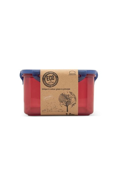 locknlock Eco-Friendly 1.2L Airtight Squared Food Container