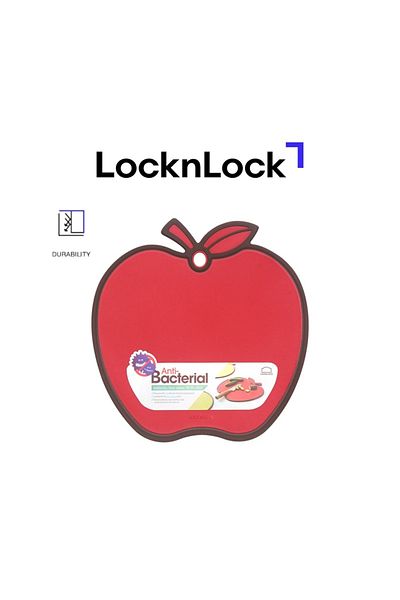 locknlock Anti-Bacterial Apple Cutting Board: Durable, Hygienic, and Stylish