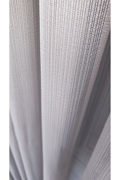 Yuka Gray Glossy Steel Knitted Tulle Curtain 1/3 Frequent Battery Does Not Wrinkle Does Not Want Ironing Skirt with Lead