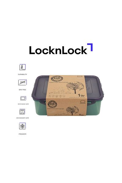 locknlock Eco-Friendly 1L Airtight Rectangular Food Container
