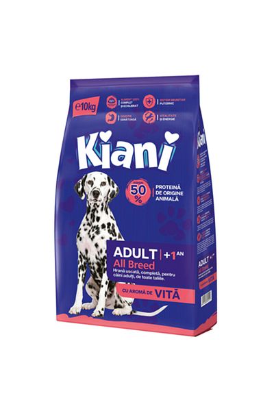 KİANİ Hrană uscată cu aromă de vită, mărime M/L, 10 kg, Kiani