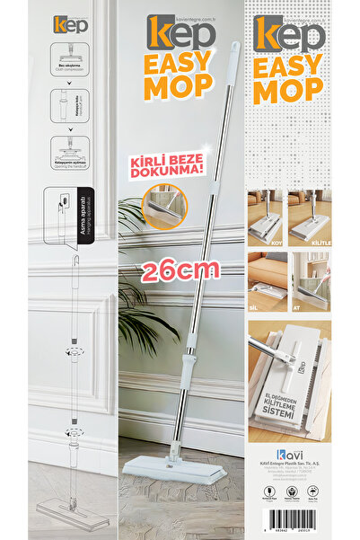 KEP Easy Mop 93 Cm Yedek Sap Metal Temizlik Sapı Mop Sapı (Fırçalara uygun değildir.)