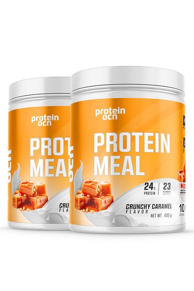 Proteinocean Protein Meal |   Protein Food Powder - Crunchy Caramel - 600g X 2 Pieces