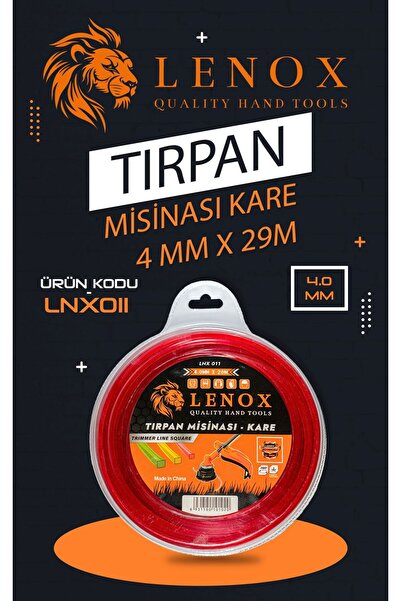 Lenox Tools Tırpan Misinası 4 mm 29 Metre Yuvarlak Kalın Misina Çim Ot Biçme ...