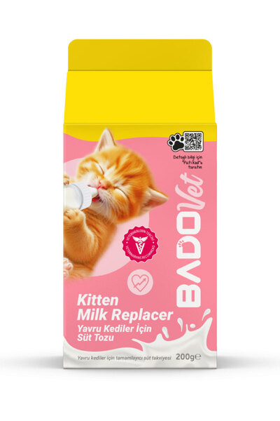 Bado Kitten Milk Replacer Yavru Kediler Için Süt Tozu Besin Takviyesi 200ml