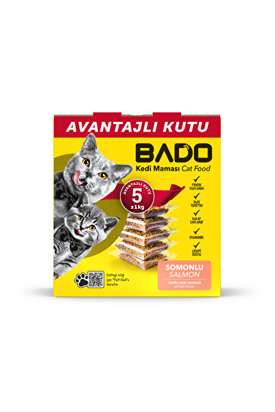 Bado Yavru Kedi Maması Somonlu 5x1kg