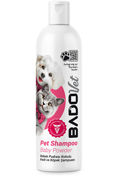 Bado Bebek Pudrası Kokulu Kedi Ve Köpek Şampuanı 400 ml