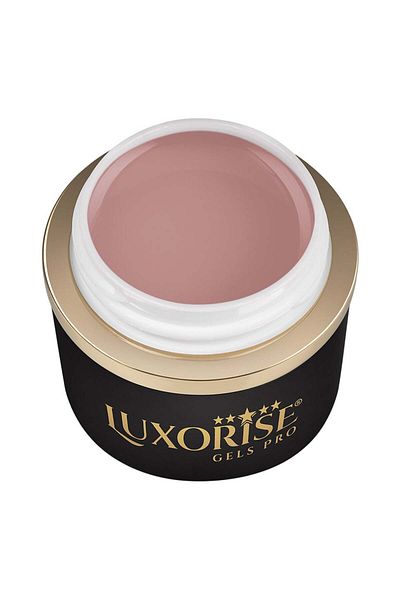 LUXORISE Gel UV pentru unghii Cover Builder RevoFlex LUXORISE 15ml, Cover Nude - Închis
