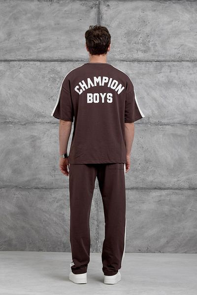 NOMARC Brown Champion Boys Tracksuit Set